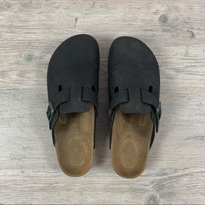 Birkenstock Boston suede leather clog soft footbed sandal